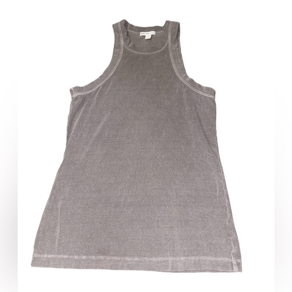 James Perse Stylish Women's Gray Estilo Coupe Tank Top small 1